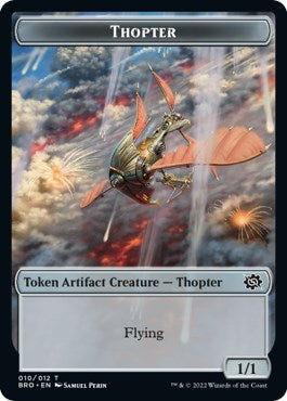{T} Myr // Thopter (010) Double-Sided Token [The Brothers' War Commander Tokens][TBRC 000]
