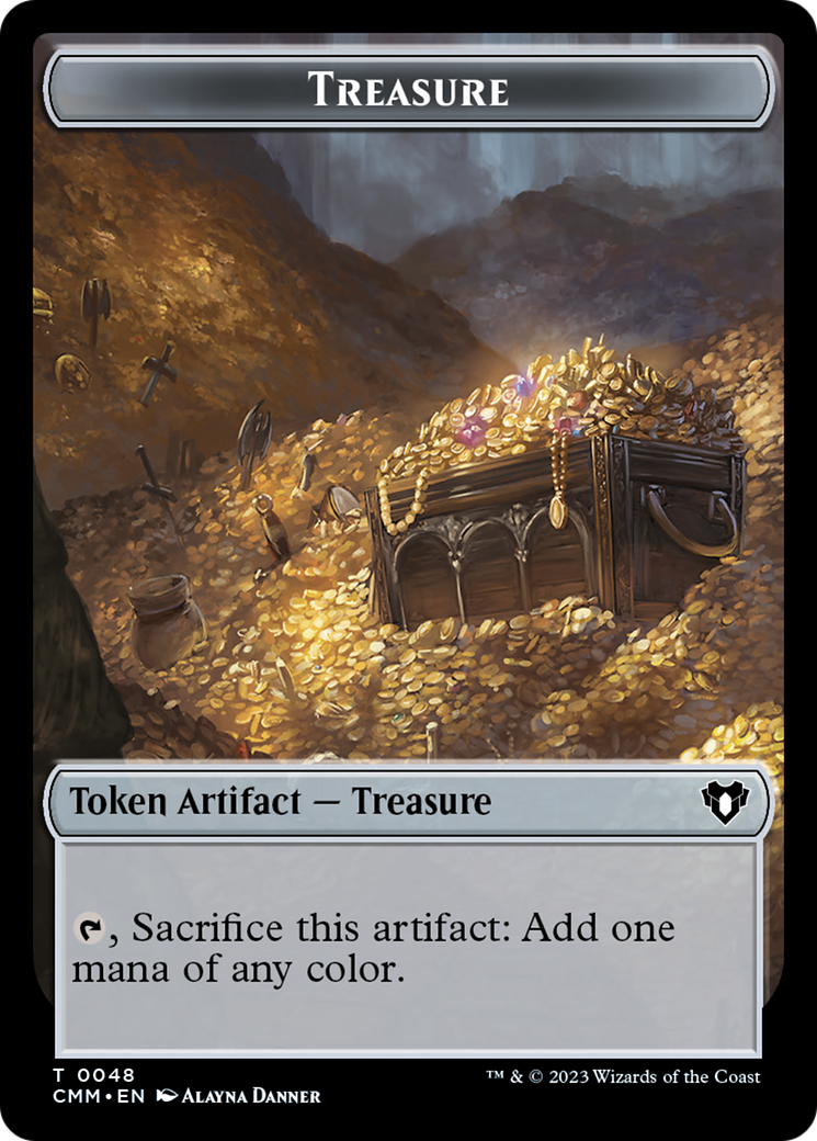 {T} Treasure // Cat (0005) Double-Sided Token [Commander Masters Tokens][TCMM 48//5]