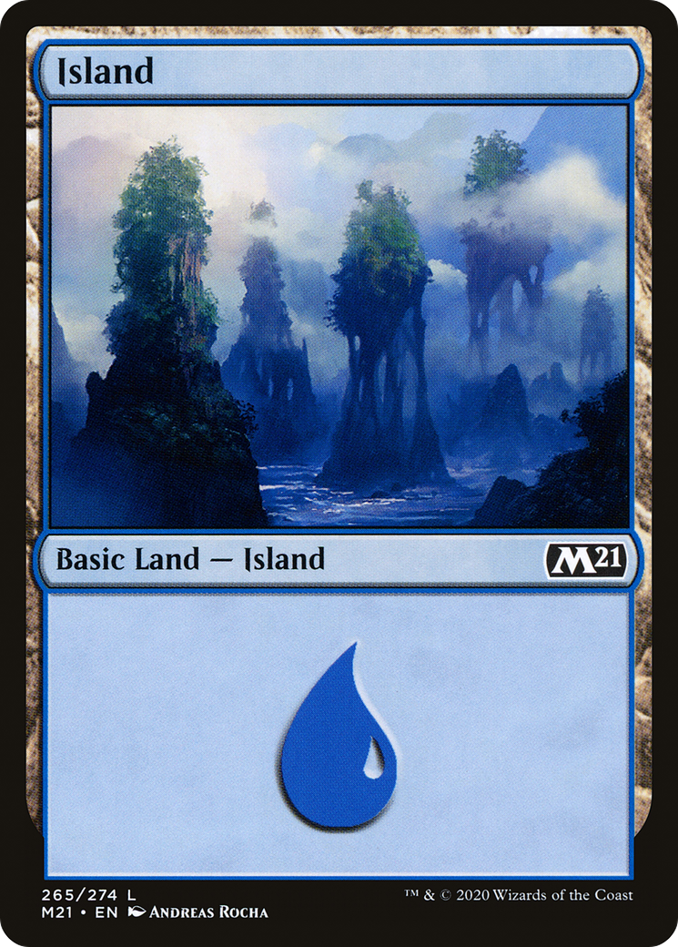 {B}[M21 265] Island (265) [Core Set 2021]
