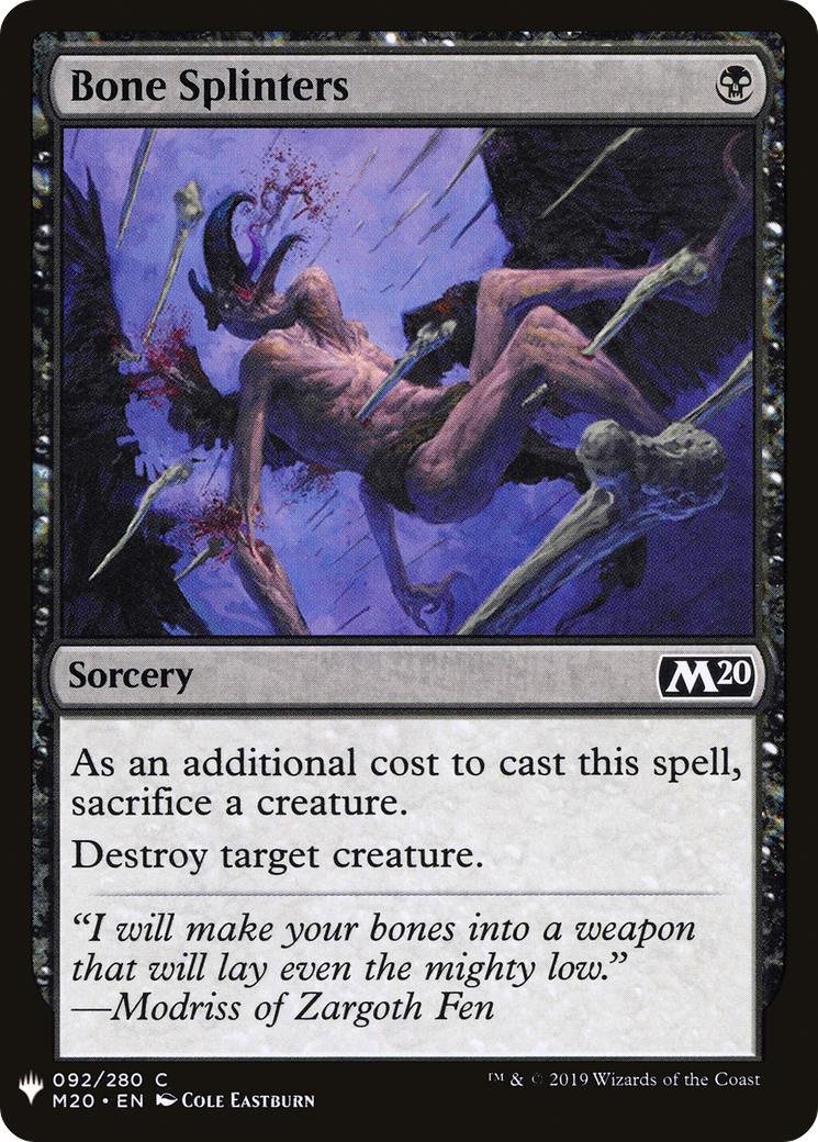 {C} Bone Splinters [Mystery Booster][LS M20 092]