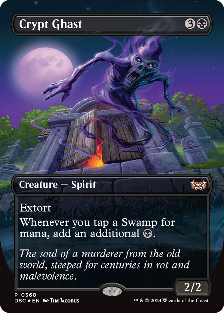 {R} Crypt Ghast (Borderless) [Duskmourn: House of Horror Commander][DSC 368]