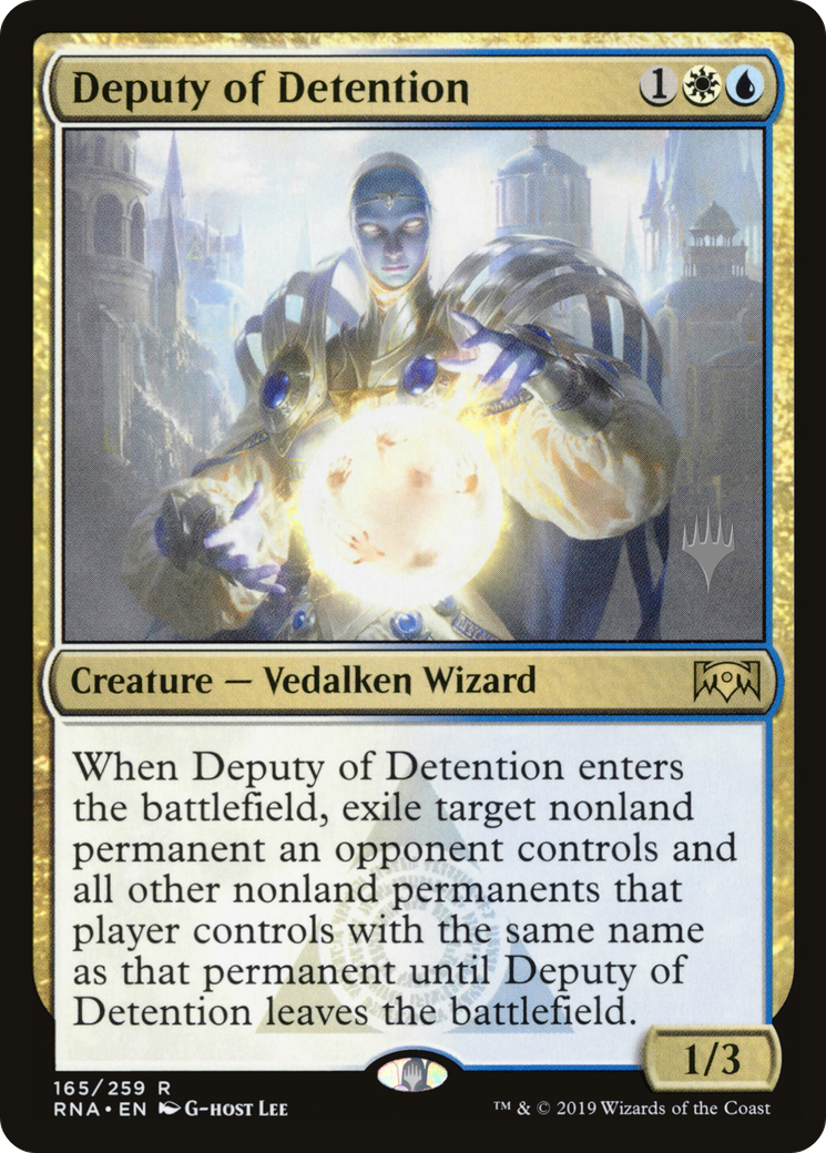 {R} Deputy of Detention (Promo Pack) [Ravnica Allegiance Promos][PP RNA 165]