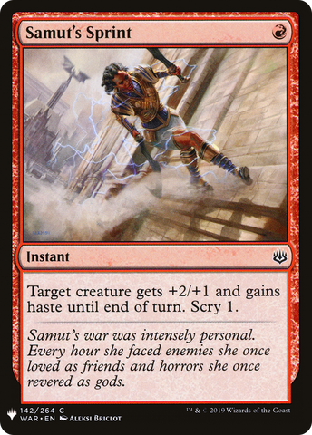 {C} Samut's Sprint [Mystery Booster][LS WAR 142]