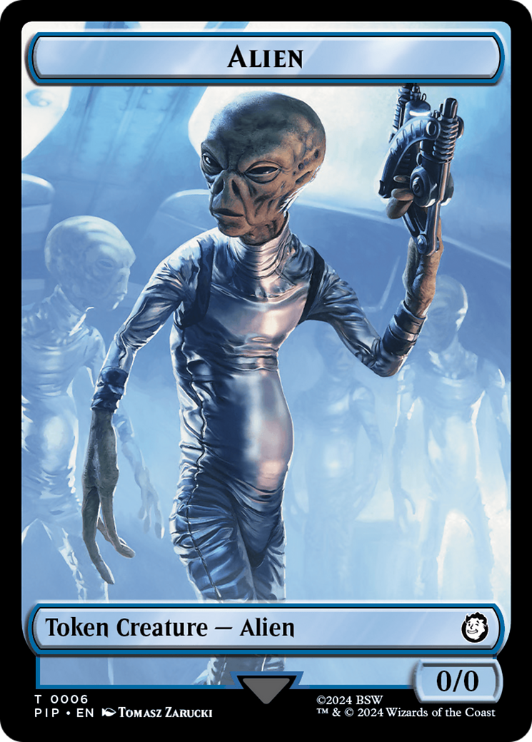 {T} Treasure (0019) // Alien Double-Sided Token [Fallout Tokens][TPIP 19//6]