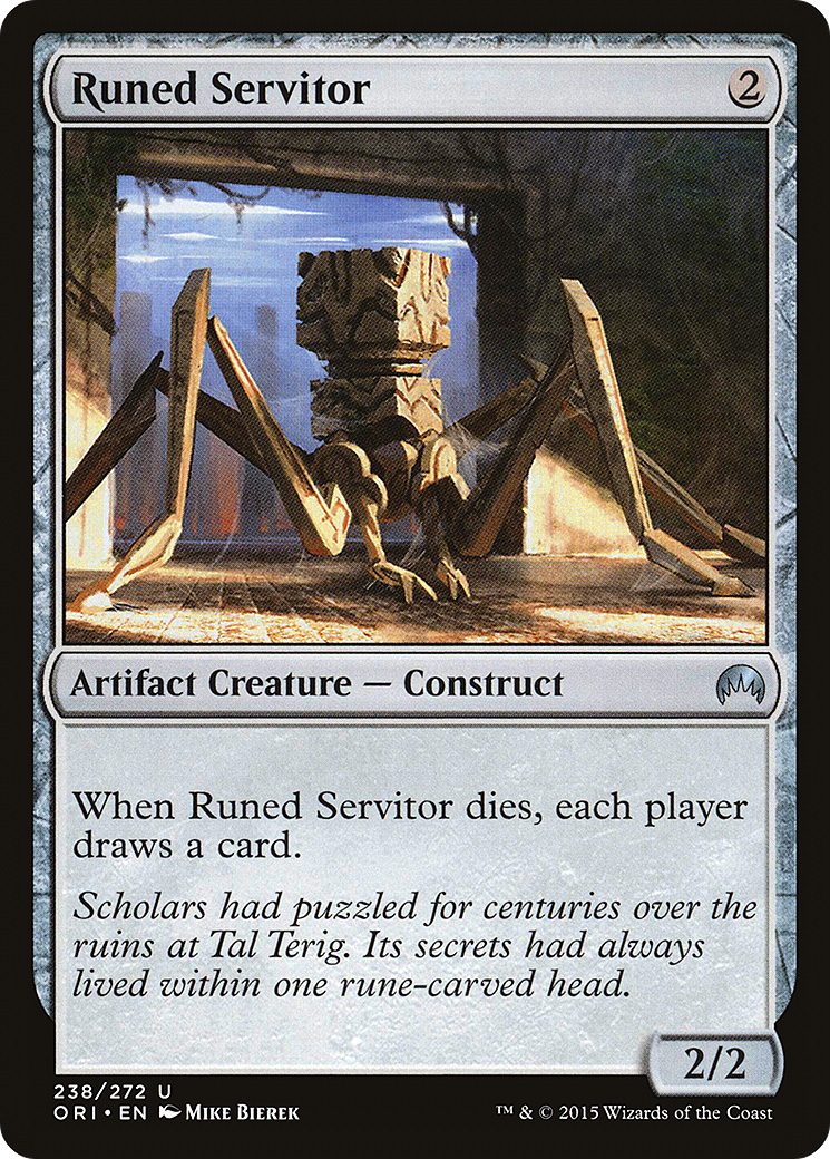 {C} Runed Servitor [Magic Origins][ORI 238]
