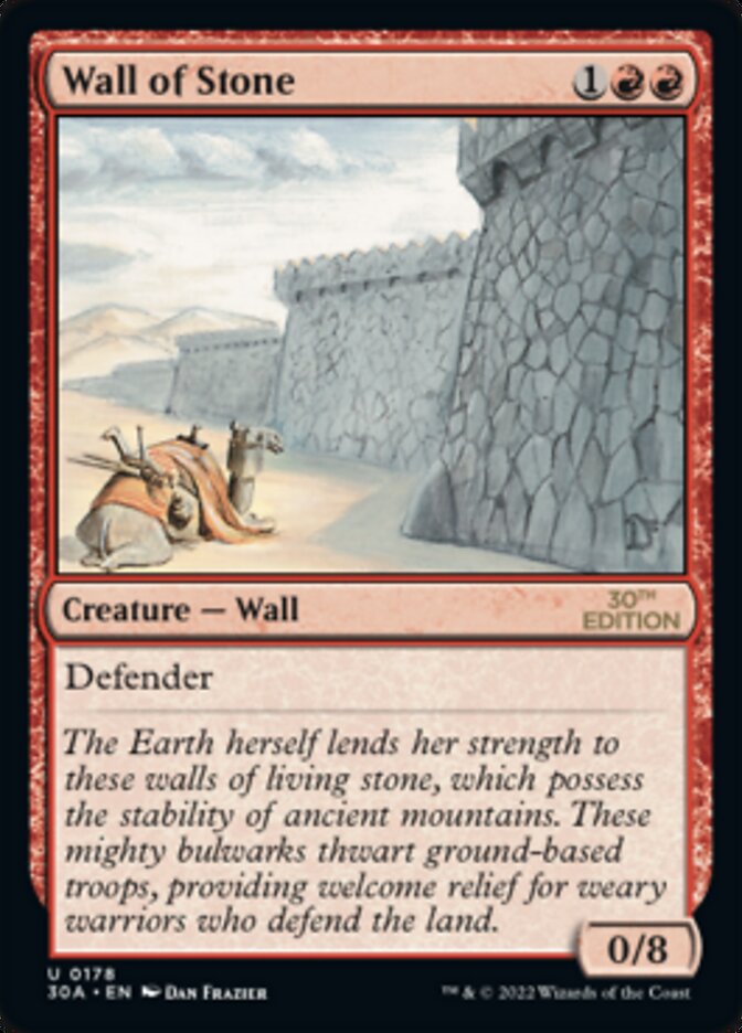 {C} Wall of Stone [30th Anniversary Edition][30A 178]