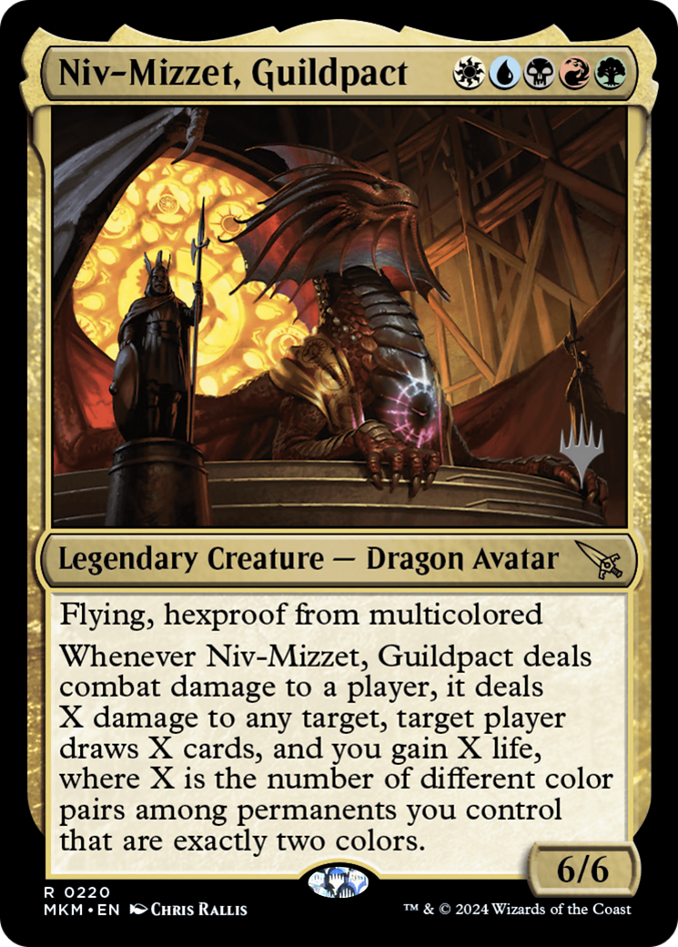 {R} Niv-Mizzet, Guildpact (Promo Pack) [Murders at Karlov Manor Promos][PP MKM 220]