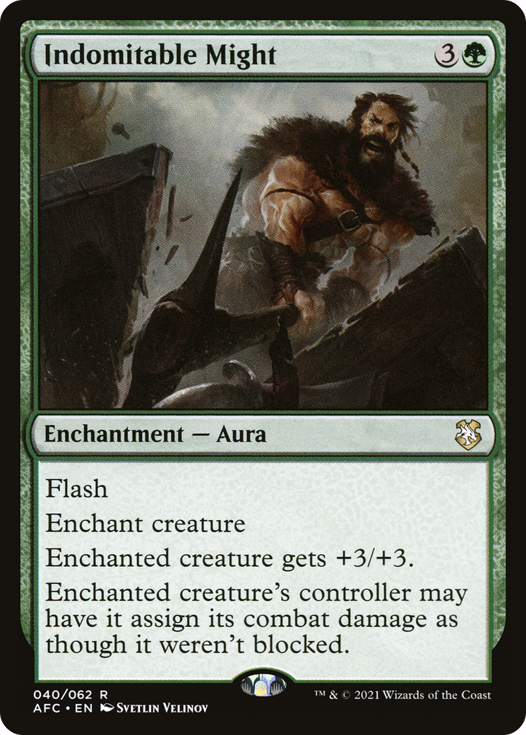 {R} Indomitable Might [Dungeons & Dragons: Adventures in the Forgotten Realms Commander][AFC 040]