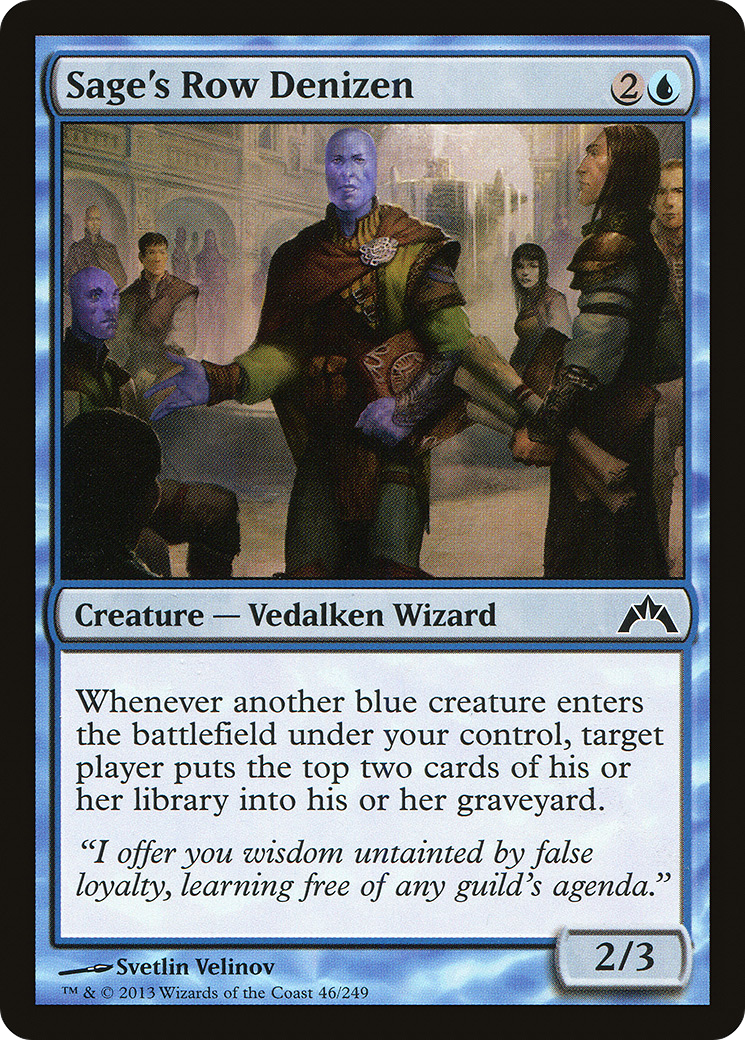 {C} Sage's Row Denizen [Gatecrash][GTC 046]