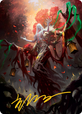 {A} Wrenn and Seven Art Card (Gold-Stamped Signature) [Innistrad: Midnight Hunt Art Series][GS AMID 009]