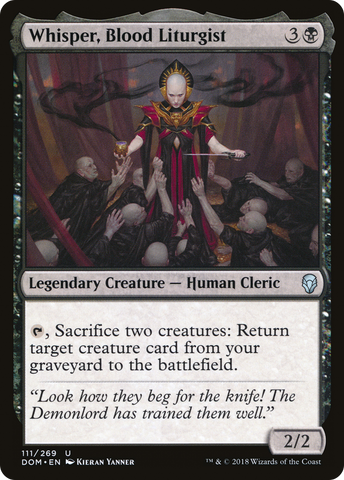 {C} Whisper, Blood Liturgist [Dominaria][DOM 111]