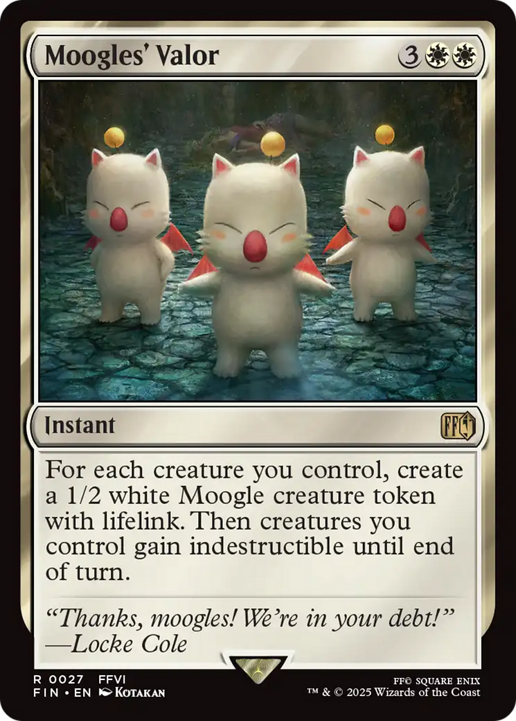{@@FIN R} Moogles' Valor [FINAL FANTASY][FIN 027]