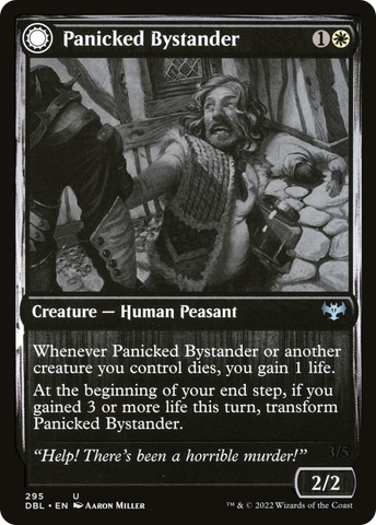 {C} Panicked Bystander // Cackling Culprit [Innistrad: Double Feature][DBL 295]