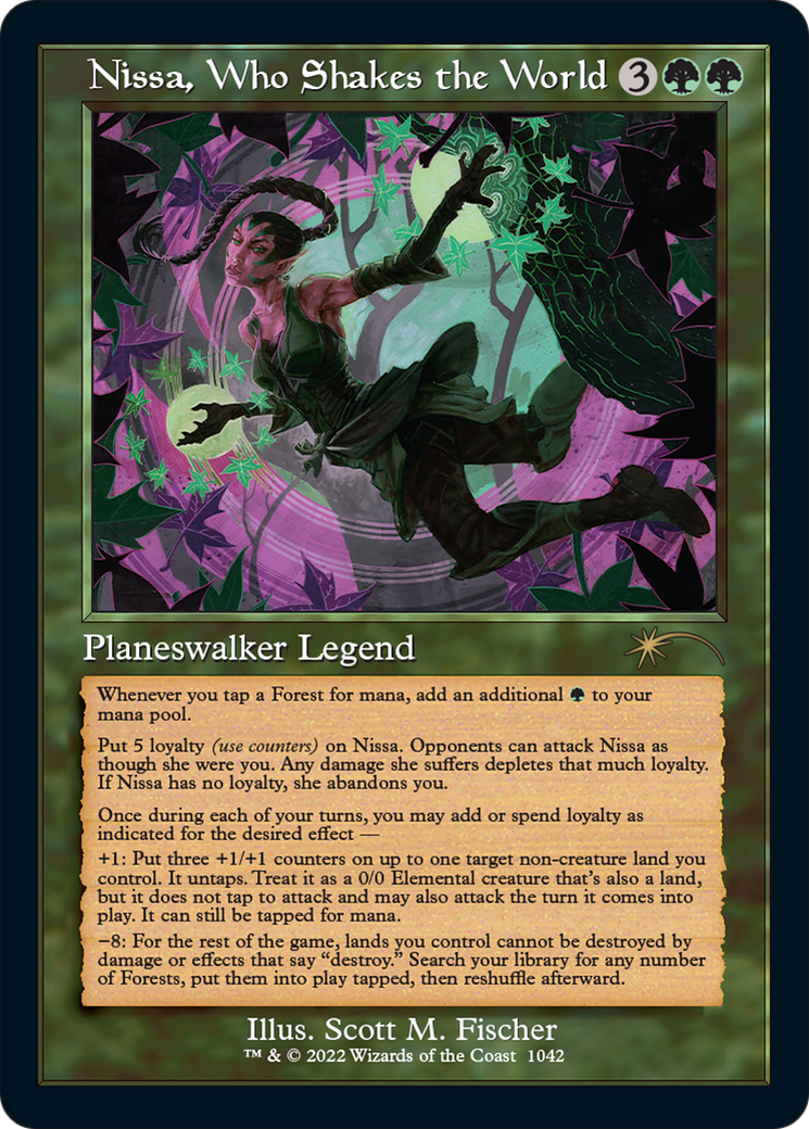 {R} Nissa, Who Shakes the World (Retro) [Secret Lair Drop Series][SLD 1042]