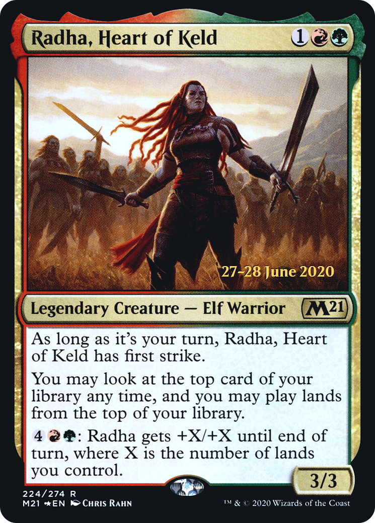 {R} Radha, Heart of Keld [Core Set 2021 Prerelease Promos][PR M21 224]