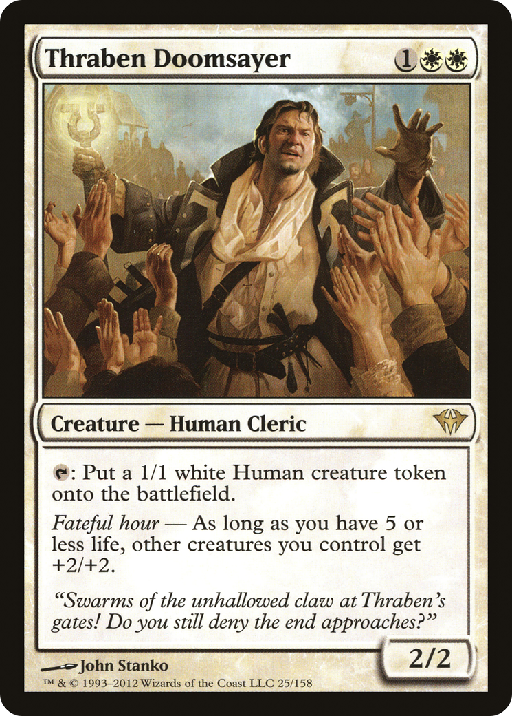 {R} Thraben Doomsayer [Dark Ascension][DKA 025]