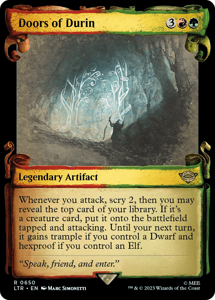 {R} Doors of Durin [The Lord of the Rings: Tales of Middle-Earth Showcase Scrolls][LTR 650]