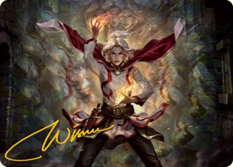 {A} Delina, Wild Mage Art Card (Gold-Stamped Signature) [Dungeons & Dragons: Adventures in the Forgotten Realms Art Series][GS AAFR 031]
