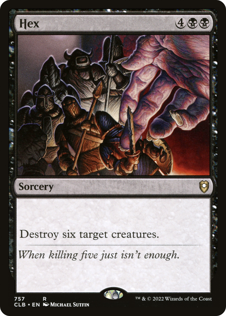 {R} Hex [Commander Legends: Battle for Baldur's Gate][CLB 757]