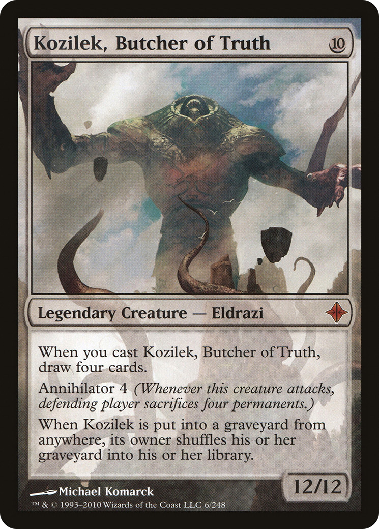 {R} Kozilek, Butcher of Truth [Rise of the Eldrazi][ROE 006] - Misty Mountain Games