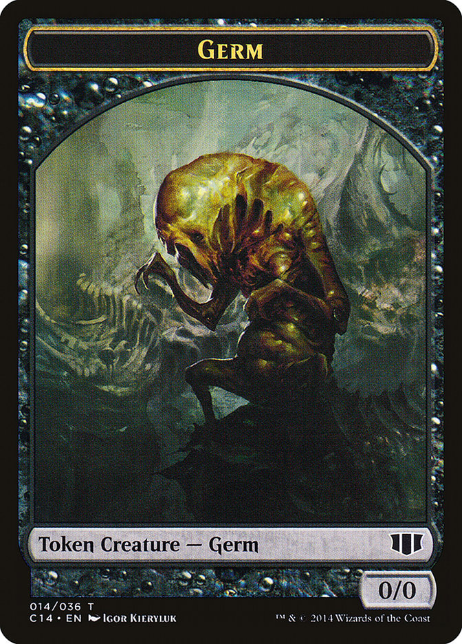 {T} Stoneforged Blade // Germ Double-sided Token [Commander 2014 Tokens][TC14 030]