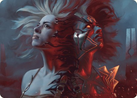 {A} Thrill of Possibility Art Card [Phyrexia: All Will Be One Art Series][AONE 036]
