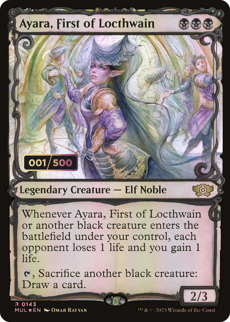 {R} Ayara, First of Locthwain (Serialized) [Multiverse Legends][SR MUL 143]