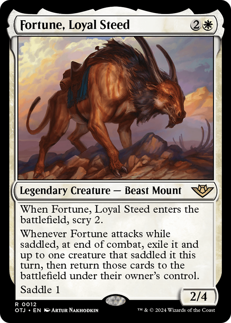 {@R} Fortune, Loyal Steed [Outlaws of Thunder Junction][OTJ 012]