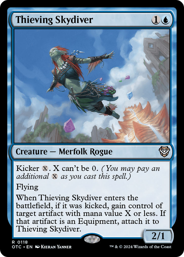 {R} Thieving Skydiver [Outlaws of Thunder Junction Commander][OTC 118]