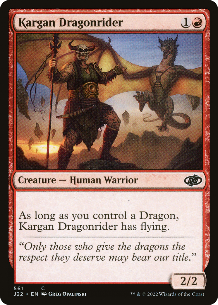 {C} Kargan Dragonrider [Jumpstart 2022][J22 561]