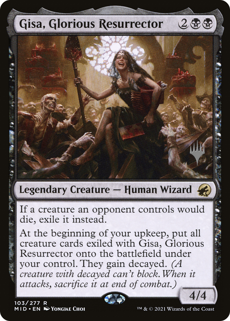 {R} Gisa, Glorious Resurrector (Promo Pack) [Innistrad: Midnight Hunt Promo Pack][PP MID 103]