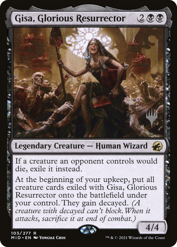 {R} Gisa, Glorious Resurrector (Promo Pack) [Innistrad: Midnight Hunt Promo Pack][PP MID 103]