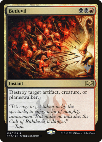 {R} Bedevil (Promo Pack) [Ravnica Allegiance Promos][PP RNA 157]