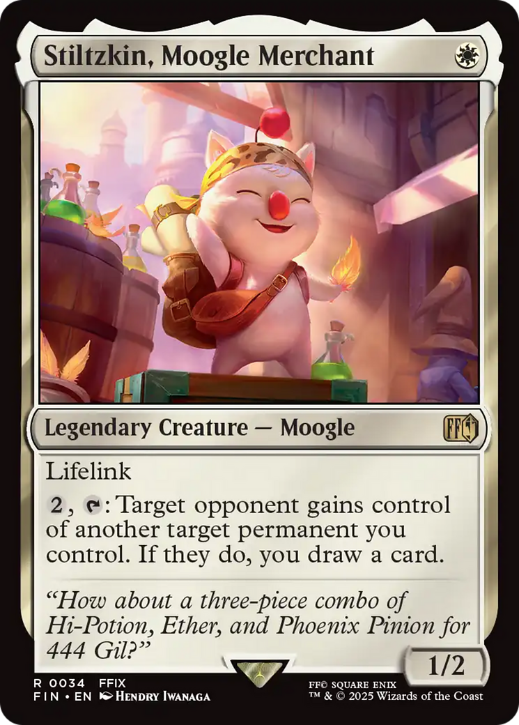 {@@FIN R} Stiltzkin, Moogle Merchant [FINAL FANTASY][FIN 034]