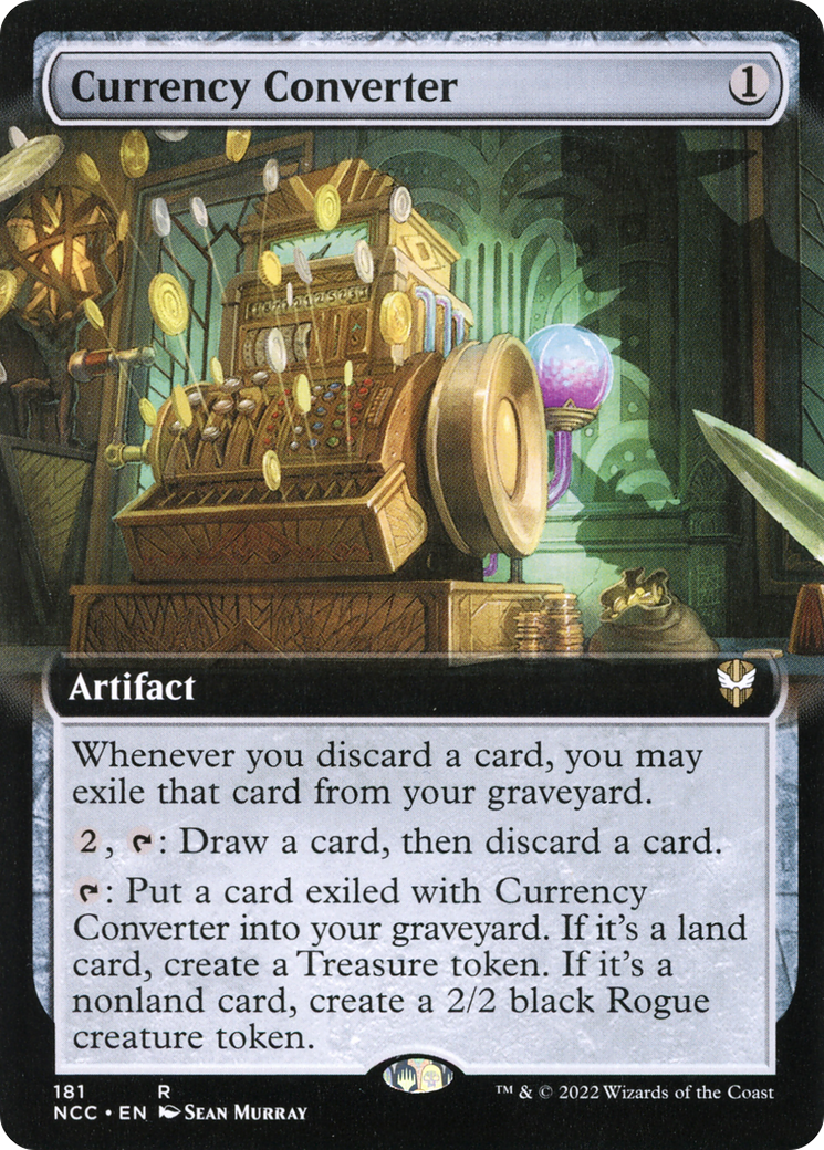 {R} Currency Converter (Extended Art) [Streets of New Capenna Commander][NCC 181]