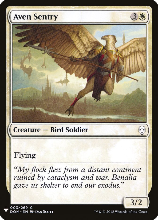 {C} Aven Sentry [Mystery Booster][MB1 DOM 003]