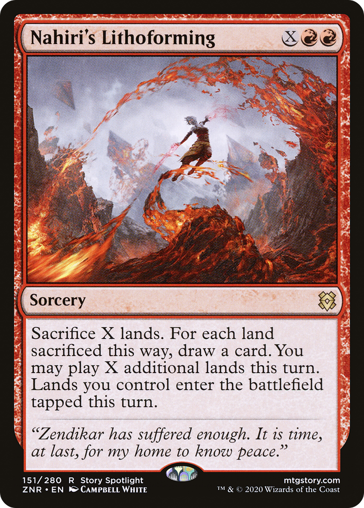 {R} Nahiri's Lithoforming [Zendikar Rising][ZNR 151]