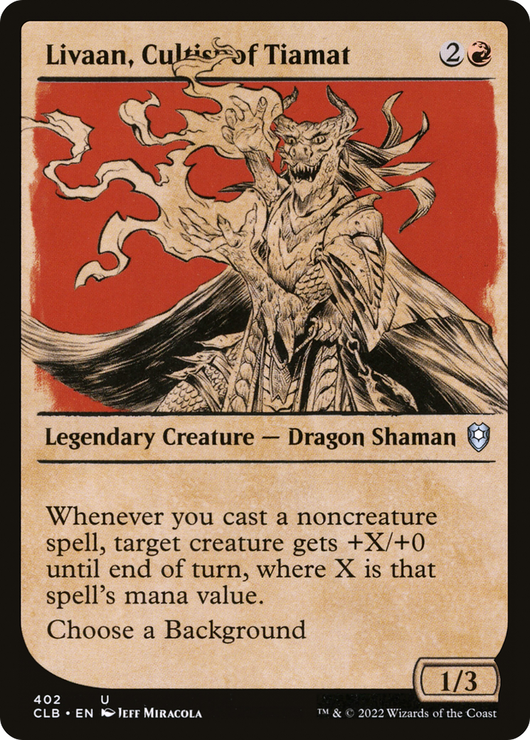 {C} Livaan, Cultist of Tiamat (Showcase) [Commander Legends: Battle for Baldur's Gate][CLB 402]