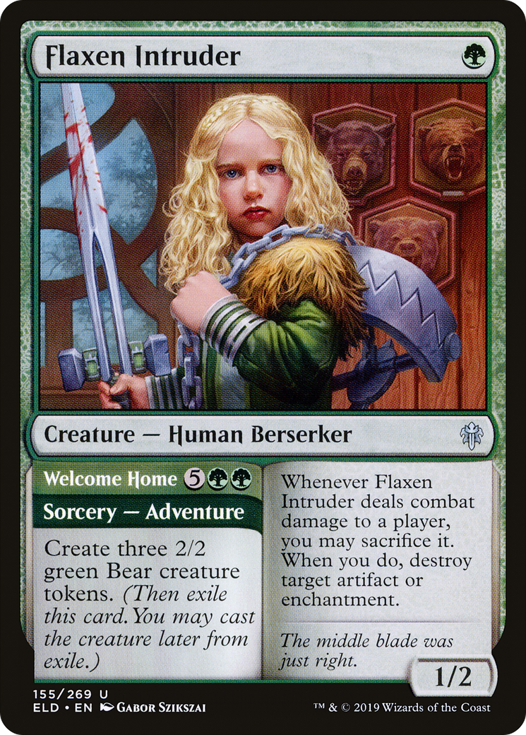 {C} Flaxen Intruder // Welcome Home [Throne of Eldraine][ELD 155]