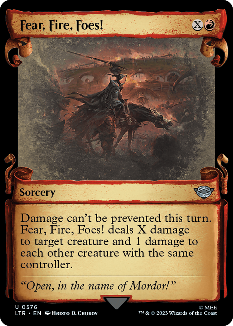 {C} Fear, Fire, Foes! [The Lord of the Rings: Tales of Middle-Earth Showcase Scrolls][LTR 576]