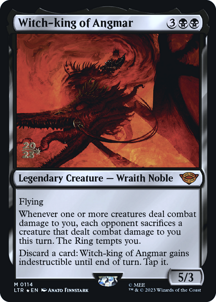 {R} Witch-king of Angmar [The Lord of the Rings: Tales of Middle-Earth Prerelease Promos][PR LTR 114]