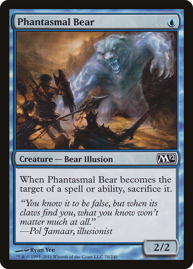 {C} Phantasmal Bear [Magic 2012][M12 070] - Misty Mountain Games