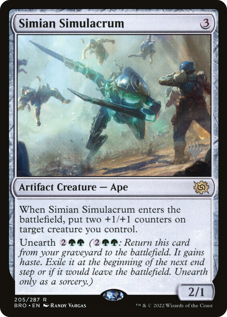 {R} Simian Simulacrum [The Brothers' War: Promo Pack][PP BRO 205]