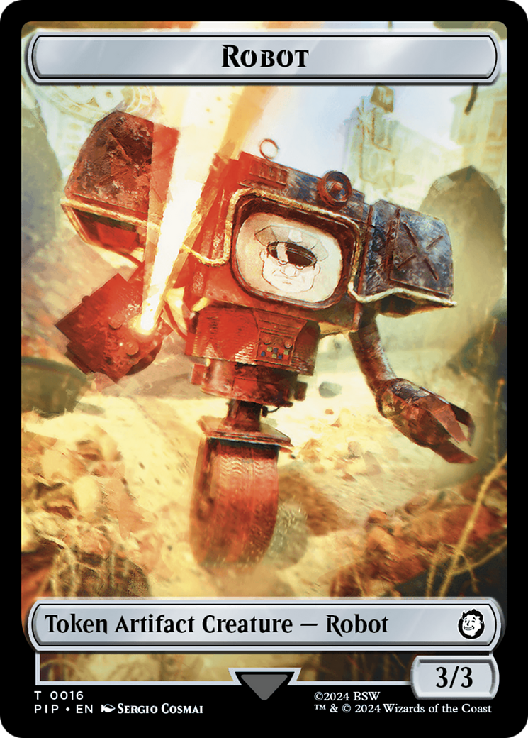 {T} Robot // Junk Double-Sided Token [Fallout Tokens][TPIP 16//15]