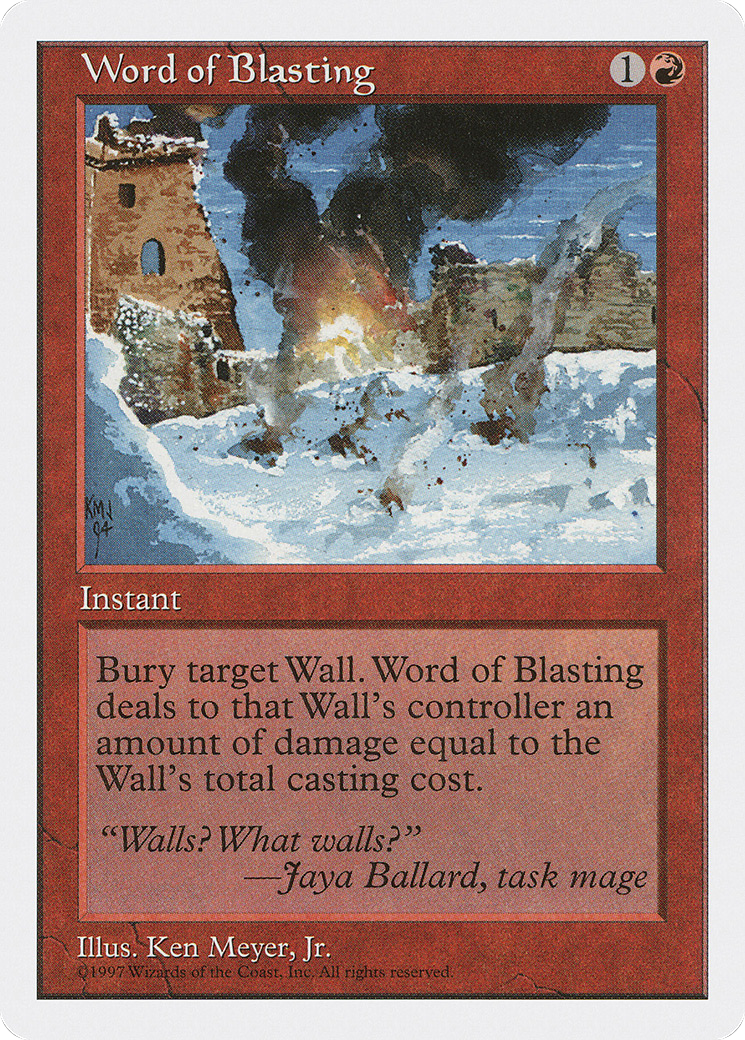 {C} Word of Blasting [Fifth Edition][5ED 276] - Misty Mountain Games