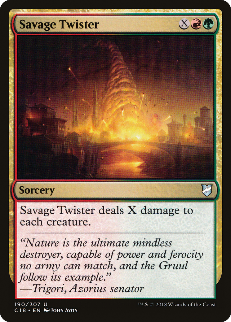 {C} Savage Twister [Commander 2018][C18 190]