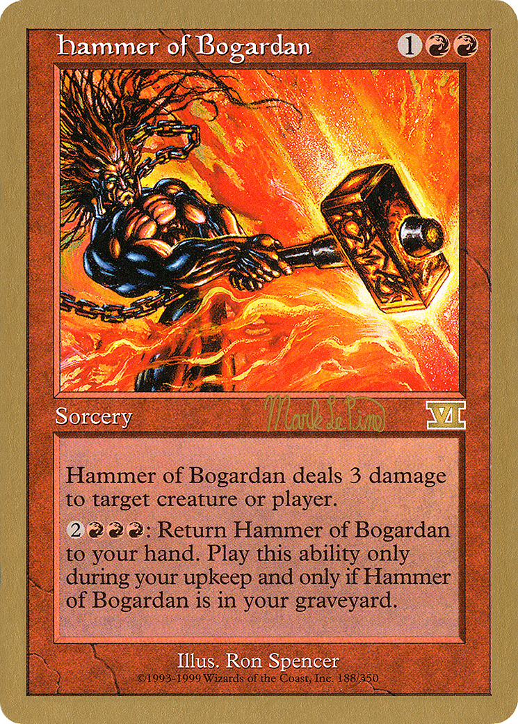 {R} Hammer of Bogardan (Mark Le Pine) [World Championship Decks 1999][GB WC99 MLP188]
