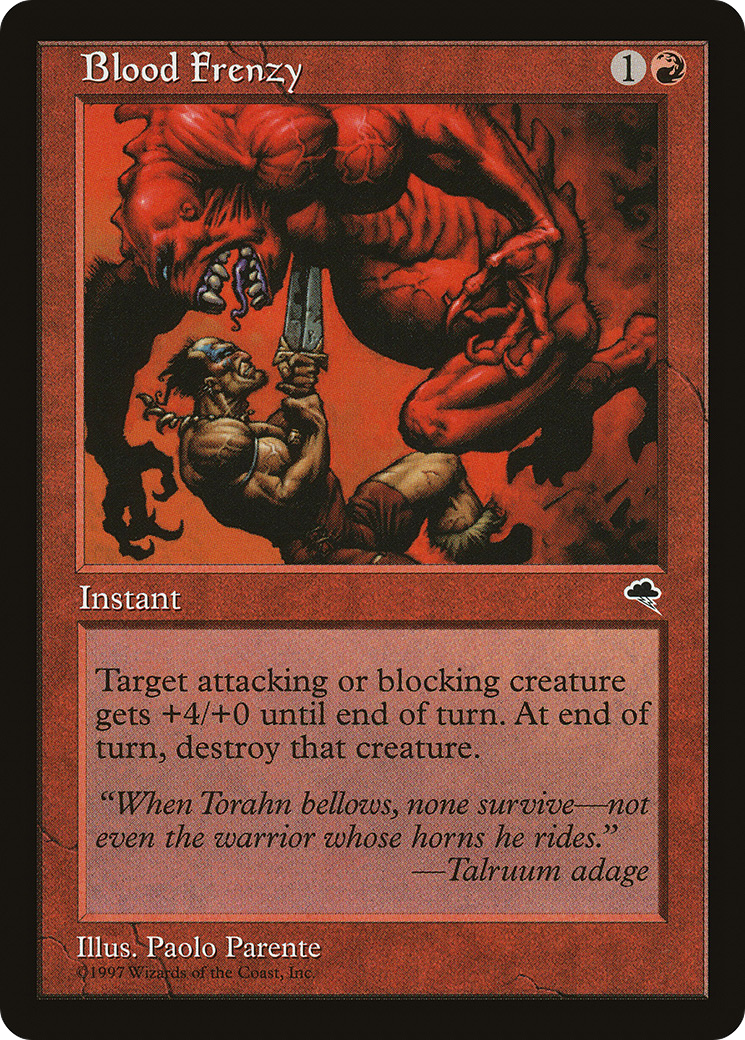 {C} Blood Frenzy [Tempest][TMP 164]