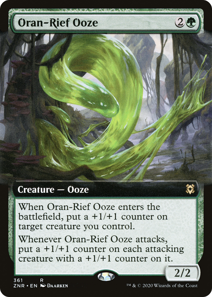 {R} Oran-Rief Ooze (Extended Art) [Zendikar Rising][ZNR 361]