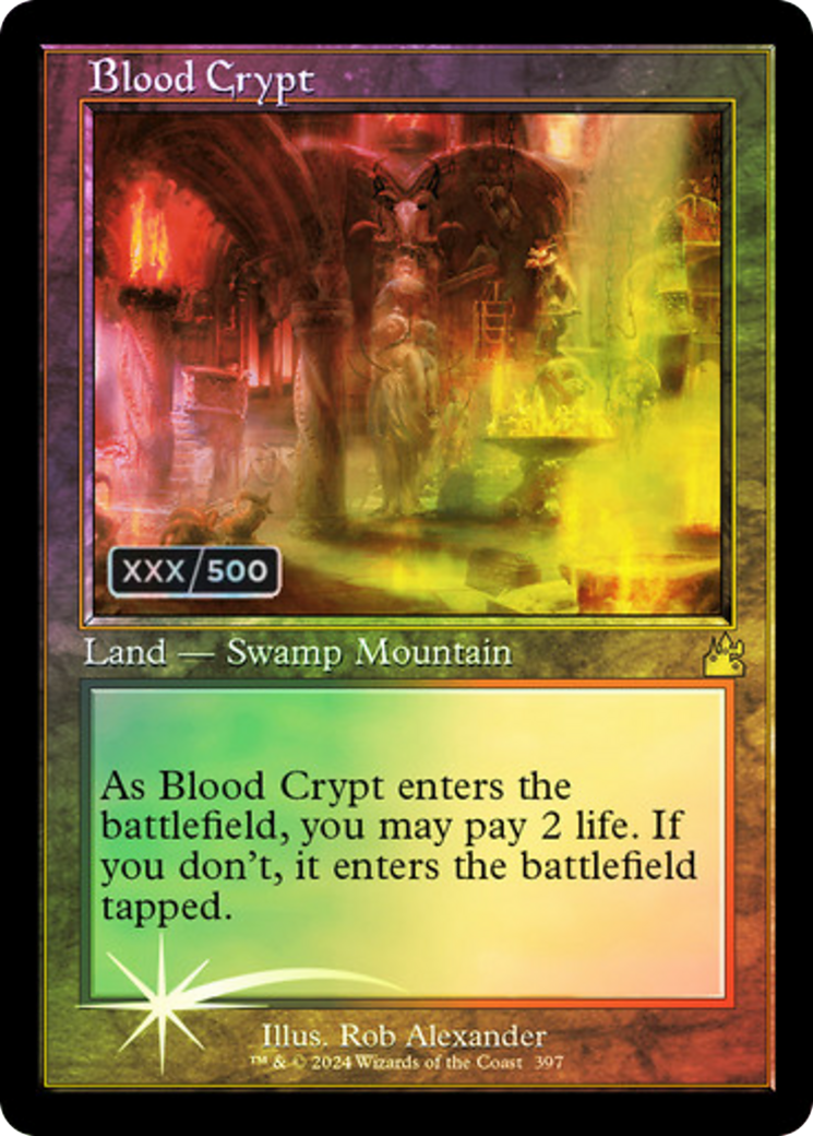 {R} Blood Crypt (Retro) (Serialized) [Ravnica Remastered][SR RVR 397]